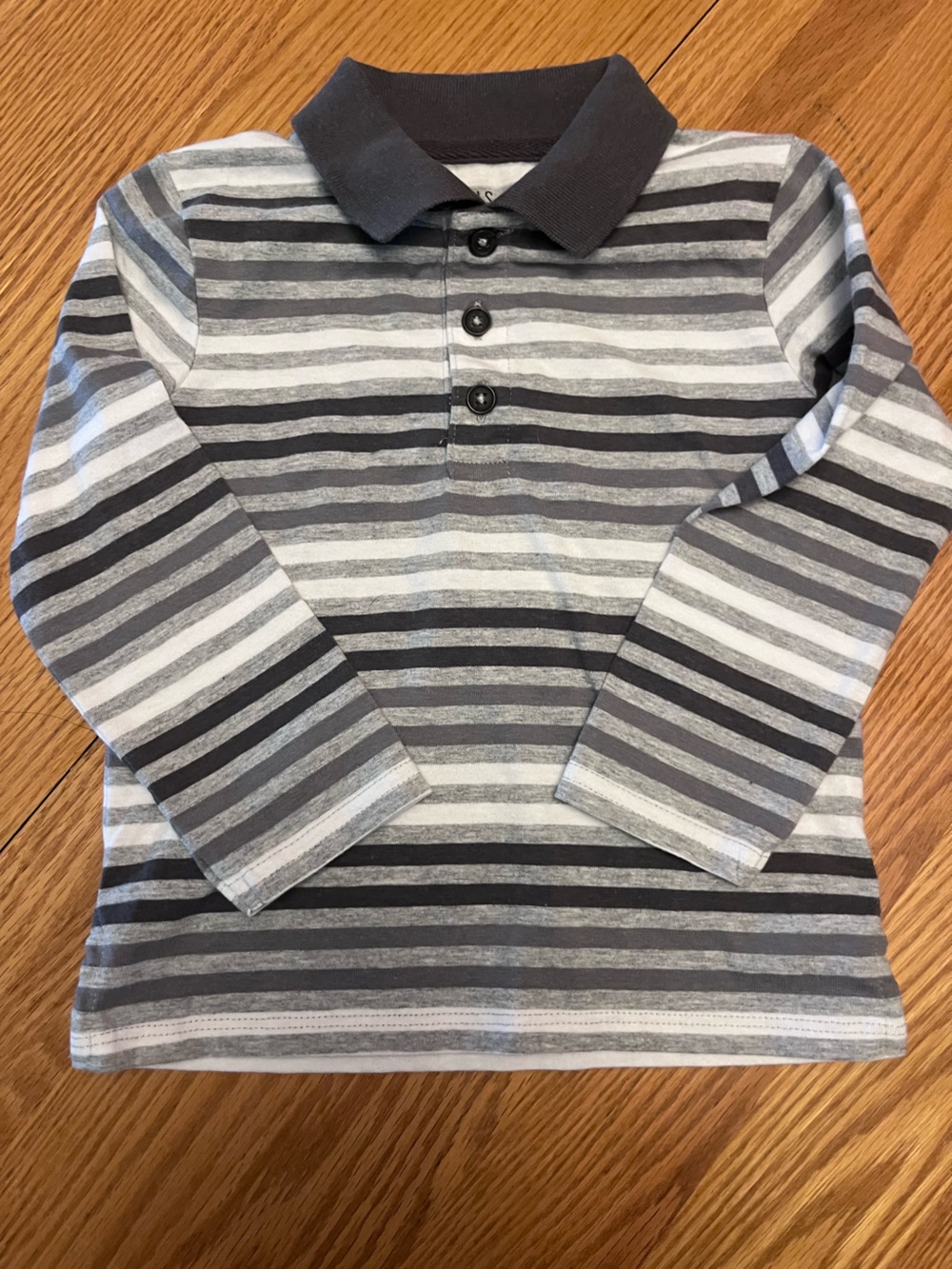 Falls Creek 24mth Long-Sleeve Stripe Polo Top